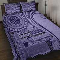 Samoa Siapo Arty Quilt Bed Set Purple Style - Wonder Print Shop