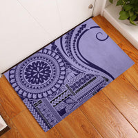 Samoa Siapo Arty Rubber Doormat Purple Style - Wonder Print Shop