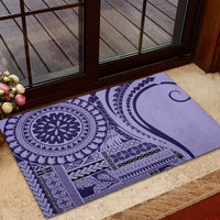 Samoa Siapo Arty Rubber Doormat Purple Style - Wonder Print Shop