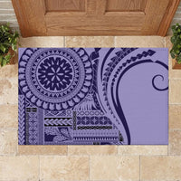 Samoa Siapo Arty Rubber Doormat Purple Style - Wonder Print Shop