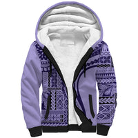 Samoa Siapo Arty Sherpa Hoodie Purple Style - Wonder Print Shop