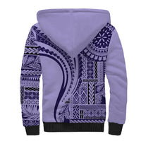 Samoa Siapo Arty Sherpa Hoodie Purple Style - Wonder Print Shop