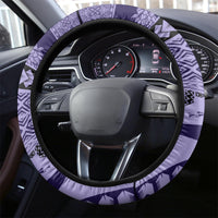 Samoa Siapo Arty Steering Wheel Cover Purple Style - Wonder Print Shop