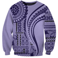 Samoa Siapo Arty Sweatshirt Purple Style - Wonder Print Shop