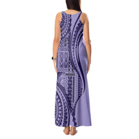 Samoa Siapo Arty Tank Maxi Dress Purple Style - Wonder Print Shop