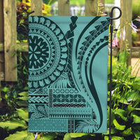 Samoa Siapo Arty Garden Flag Turquoise Style - Wonder Print Shop