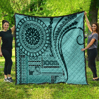 Samoa Siapo Arty Quilt Turquoise Style - Wonder Print Shop