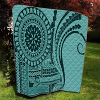 Samoa Siapo Arty Quilt Turquoise Style - Wonder Print Shop
