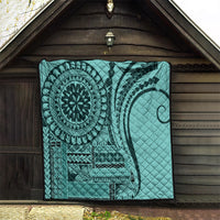 Samoa Siapo Arty Quilt Turquoise Style - Wonder Print Shop