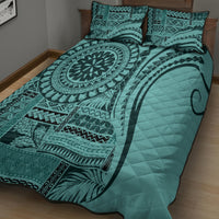 Samoa Siapo Arty Quilt Bed Set Turquoise Style - Wonder Print Shop