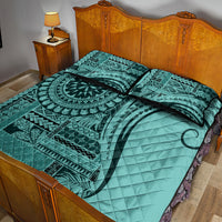 Samoa Siapo Arty Quilt Bed Set Turquoise Style - Wonder Print Shop
