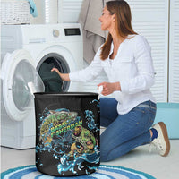 Bass Fishing Fisherman Laundry Basket Big Mouth Boat - Wonder Print Shop