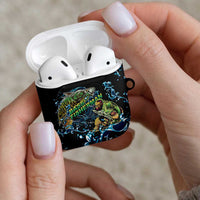 Bass Fishing Fisherman AirPods Case Big Mouth Boat - Wonder Print Shop