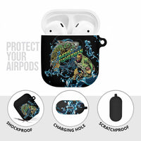 Bass Fishing Fisherman AirPods Case Big Mouth Boat - Wonder Print Shop