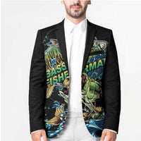 Bass Fishing Fisherman Blazer Big Mouth Boat - Wonder Print Shop