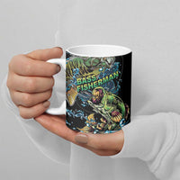 Bass Fishing Fisherman Ceramic Mug Big Mouth Boat - Wonder Print Shop