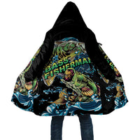 Bass Fishing Fisherman Cloak Big Mouth Boat - Wonder Print Shop