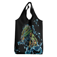 Bass Fishing Fisherman Grocery Bag Big Mouth Boat - Wonder Print Shop