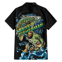 Bass Fishing Fisherman Hawaiian Shirt Big Mouth Boat - Wonder Print Shop