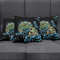 Bass Fishing Fisherman Pillow Cover Big Mouth Boat - Wonder Print Shop