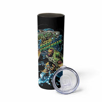Bass Fishing Fisherman Skinny Tumbler Big Mouth Boat - Wonder Print Shop