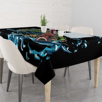 Bass Fishing Fisherman Tablecloth Big Mouth Boat - Wonder Print Shop