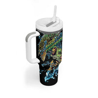Bass Fishing Fisherman Tumbler With Handle Big Mouth Boat - Wonder Print Shop