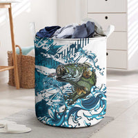 Bass Fishing Fisherman Laundry Basket Fish Sport Largemouth - Wonder Print Shop