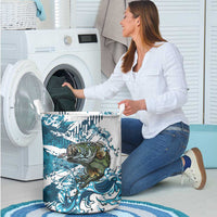 Bass Fishing Fisherman Laundry Basket Fish Sport Largemouth - Wonder Print Shop