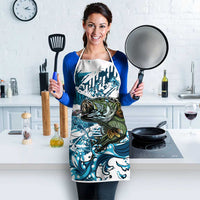 Bass Fishing Fisherman Apron Fish Sport Largemouth - Wonder Print Shop