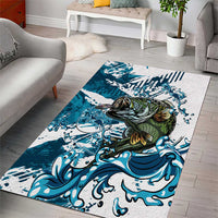 Bass Fishing Fisherman Area Rug Fish Sport Largemouth - Wonder Print Shop