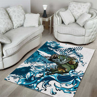 Bass Fishing Fisherman Area Rug Fish Sport Largemouth - Wonder Print Shop