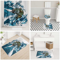 Bass Fishing Fisherman Bathroom Set Fish Sport Largemouth - Wonder Print Shop