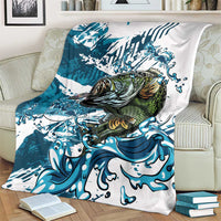 Bass Fishing Fisherman Blanket Fish Sport Largemouth - Wonder Print Shop