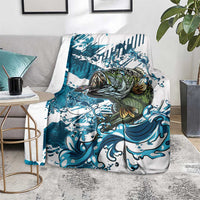 Bass Fishing Fisherman Blanket Fish Sport Largemouth - Wonder Print Shop