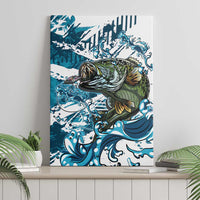 Bass Fishing Fisherman Canvas Wall Art Fish Sport Largemouth - Wonder Print Shop