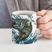 Bass Fishing Fisherman Ceramic Mug Fish Sport Largemouth - Wonder Print Shop