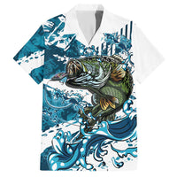 Bass Fishing Fisherman Hawaiian Shirt Fish Sport Largemouth - Wonder Print Shop