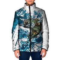 Bass Fishing Fisherman Padded Jacket Fish Sport Largemouth - Wonder Print Shop