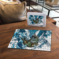 Bass Fishing Fisherman Puzzle Fish Sport Largemouth - Wonder Print Shop
