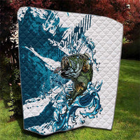 Bass Fishing Fisherman Quilt Fish Sport Largemouth - Wonder Print Shop