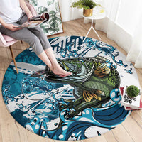 Bass Fishing Fisherman Round Carpet Fish Sport Largemouth - Wonder Print Shop