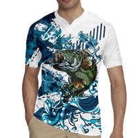 Bass Fishing Fisherman Rugby Jersey Fish Sport Largemouth - Wonder Print Shop