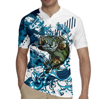 Bass Fishing Fisherman Rugby Jersey Fish Sport Largemouth - Wonder Print Shop