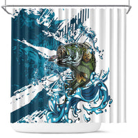 Bass Fishing Fisherman Shower Curtain Fish Sport Largemouth - Wonder Print Shop