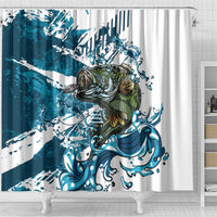 Bass Fishing Fisherman Shower Curtain Fish Sport Largemouth - Wonder Print Shop