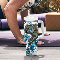 Bass Fishing Fisherman Tumbler With Handle Fish Sport Largemouth - Wonder Print Shop