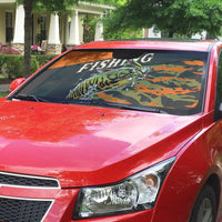 Bass Fishing Fisherman Auto Sun Shade Camouflag Pattern - Wonder Print Shop