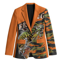 Bass Fishing Fisherman Blazer Camouflag Pattern - Wonder Print Shop
