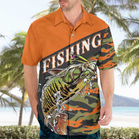 Bass Fishing Fisherman Hawaiian Shirt Camouflag Pattern - Wonder Print Shop